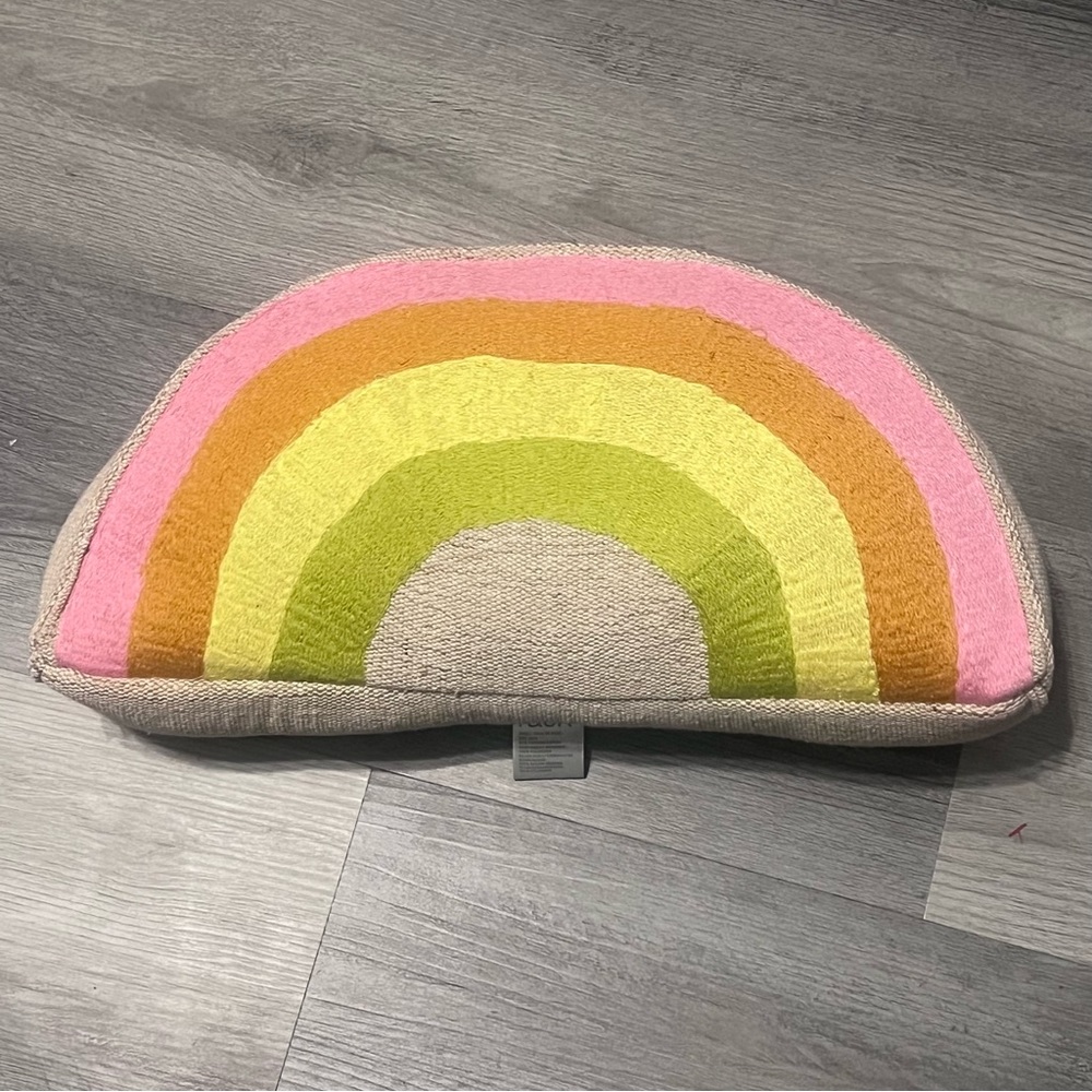 Nordstrom Rainbow Tweed Embroidered Pillow